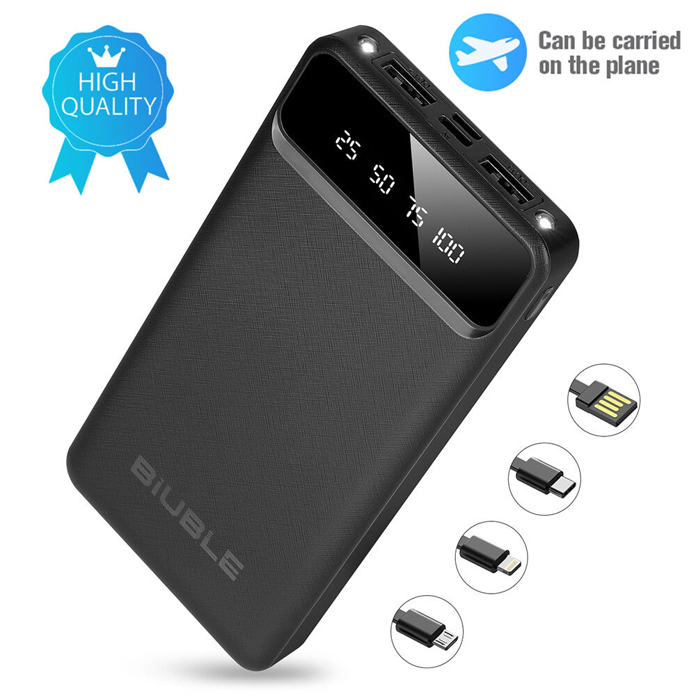 90000000Mah Power Bank USB-C Pack Backup Battery Fast Charger for Mobile Phone
