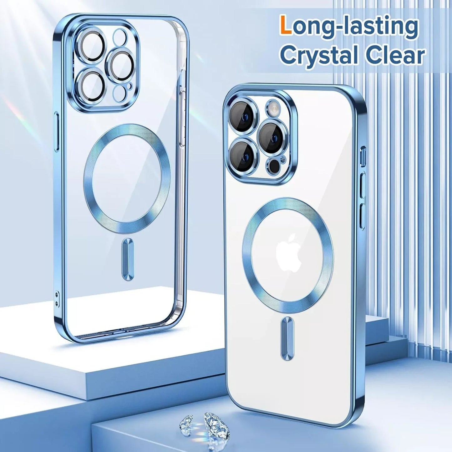 Lens Glass + Magsafe Case for Iphone 17 Pro Max 16 Pro 16E 15 plus 14 13 12 SE 7