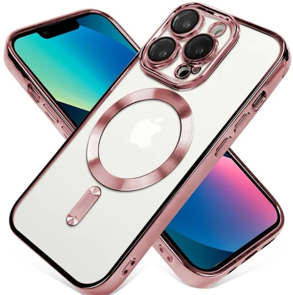 Lens Glass + Magsafe Case for Iphone 17 Pro Max 16 Pro 16E 15 plus 14 13 12 SE 7