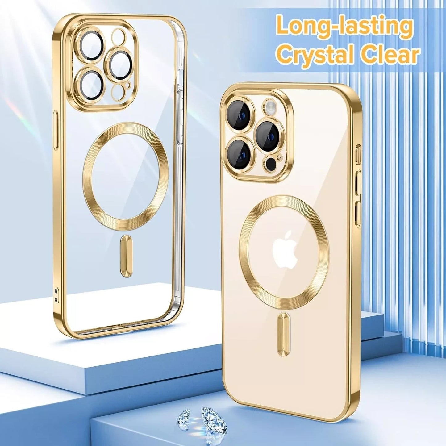 Lens Glass + Magsafe Case for Iphone 17 Pro Max 16 Pro 16E 15 plus 14 13 12 SE 7