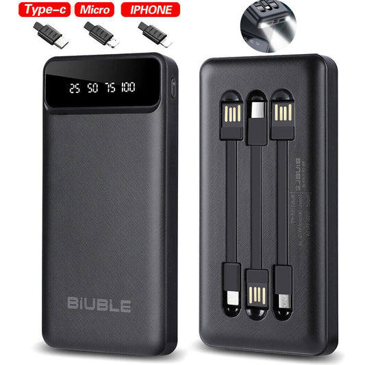 90000000Mah Power Bank USB-C Pack Backup Battery Fast Charger for Mobile Phone