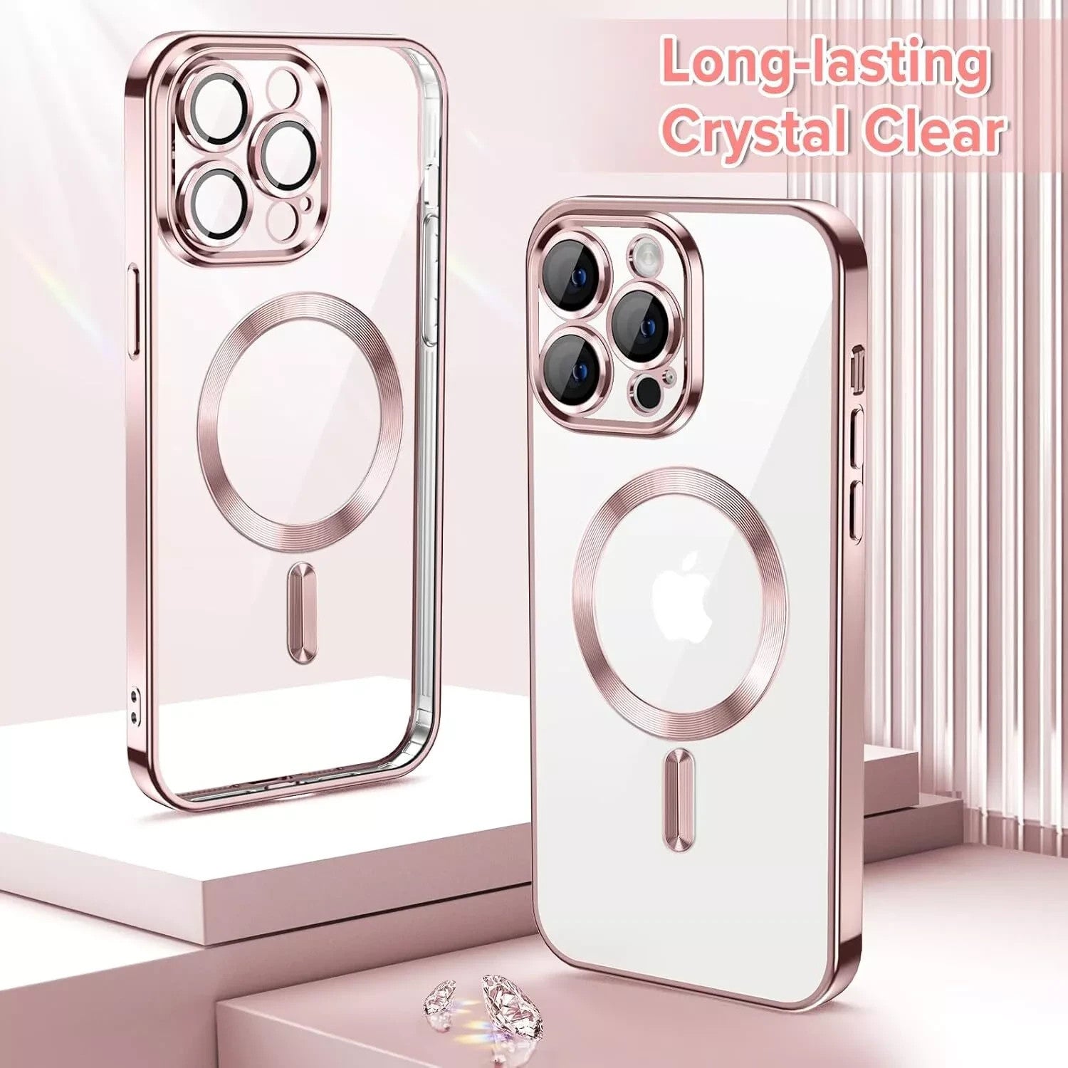 Lens Glass + Magsafe Case for Iphone 17 Pro Max 16 Pro 16E 15 plus 14 13 12 SE 7