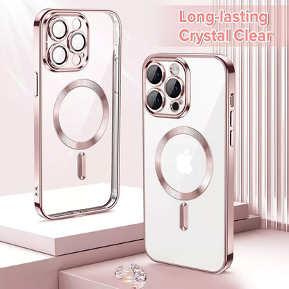Lens Glass + Magsafe Case for Iphone 17 Pro Max 16 Pro 16E 15 plus 14 13 12 SE 7